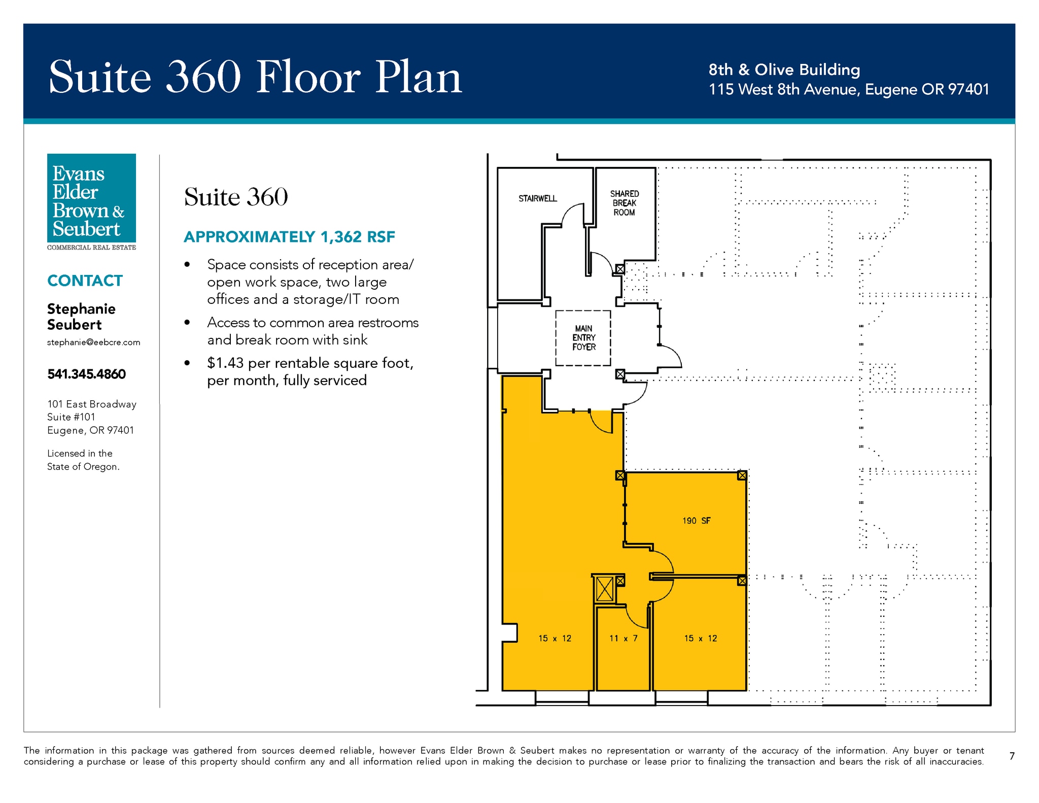 115 W 8th Ave, Eugene, OR for lease Interior Photo- Image 1 of 1