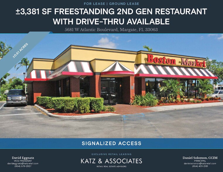 5681 W Atlantic Blvd, Margate, FL for lease - Building Photo - Image 1 of 5