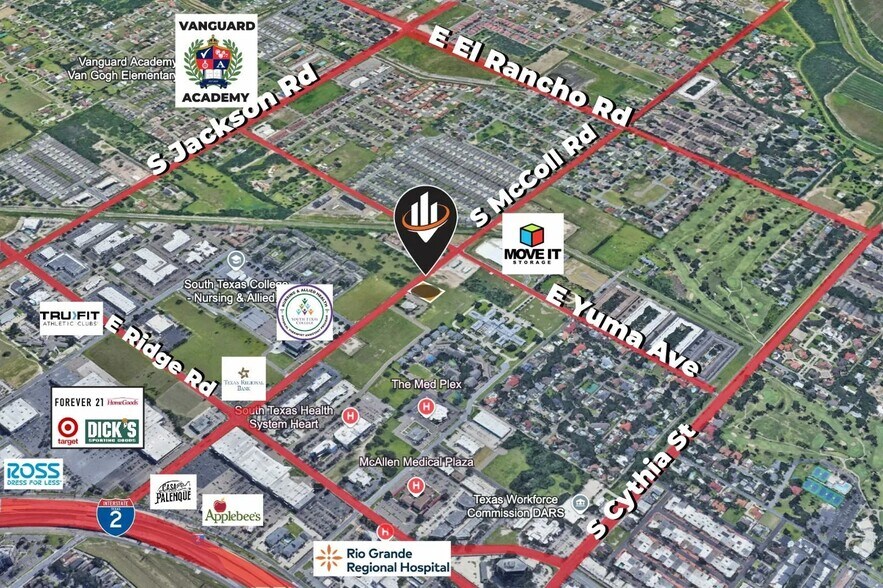 2431 S McColl Rd, McAllen, TX à vendre - Aérien - Image 2 de 3