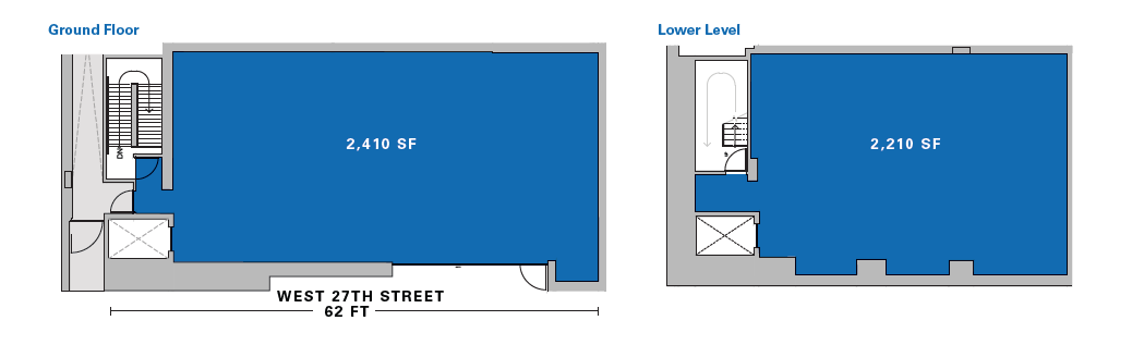 527 W 27th St, New York, NY for lease Floor Plan- Image 1 of 2