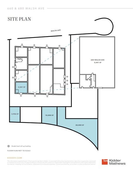 660 Walsh Ave, Santa Clara, CA for lease - Site Plan - Image 2 of 2