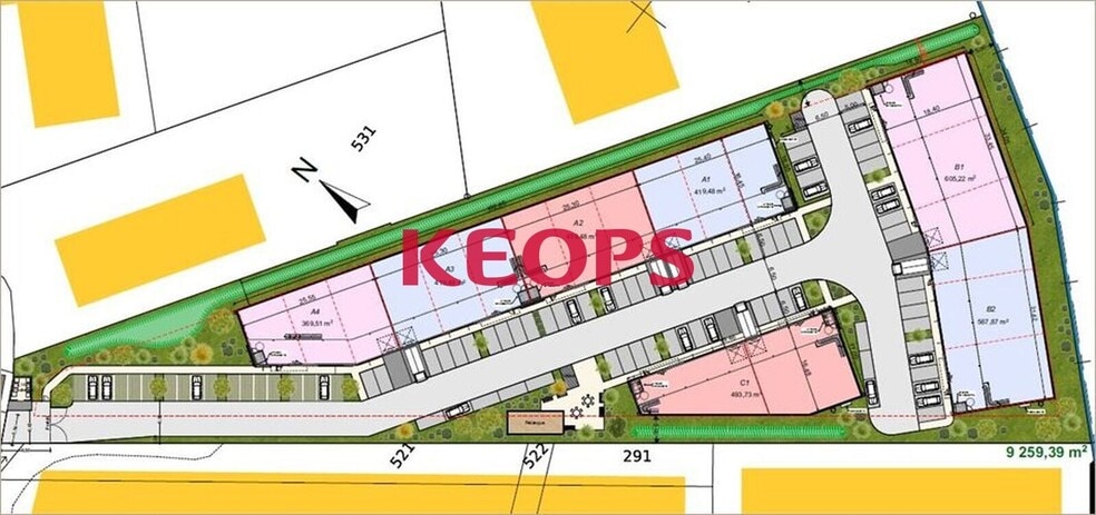 Rue Benjamin Franklin, Launaguet à louer - Plan de site - Image 3 de 7