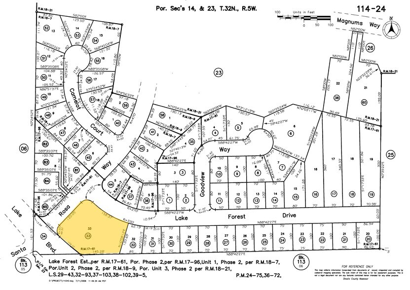 3511 Lake Forest Dr, Redding, CA à vendre - Plan cadastral - Image 3 de 4