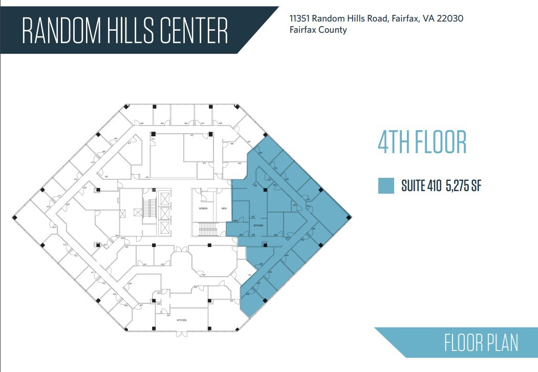 11351 Random Hills Rd, Fairfax, VA à louer Plan d  tage- Image 1 de 1