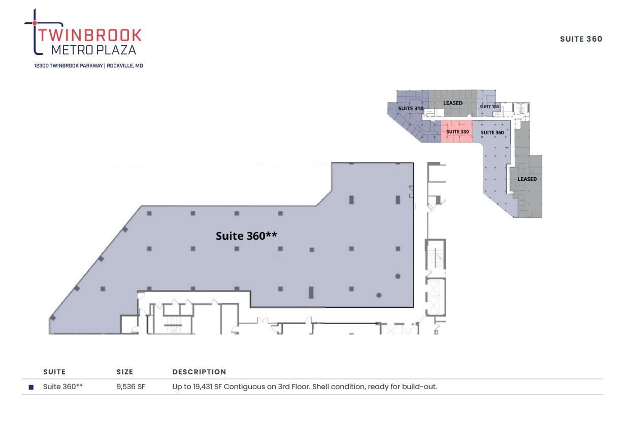12300 Twinbrook Pky, Rockville, MD for lease Floor Plan- Image 1 of 1