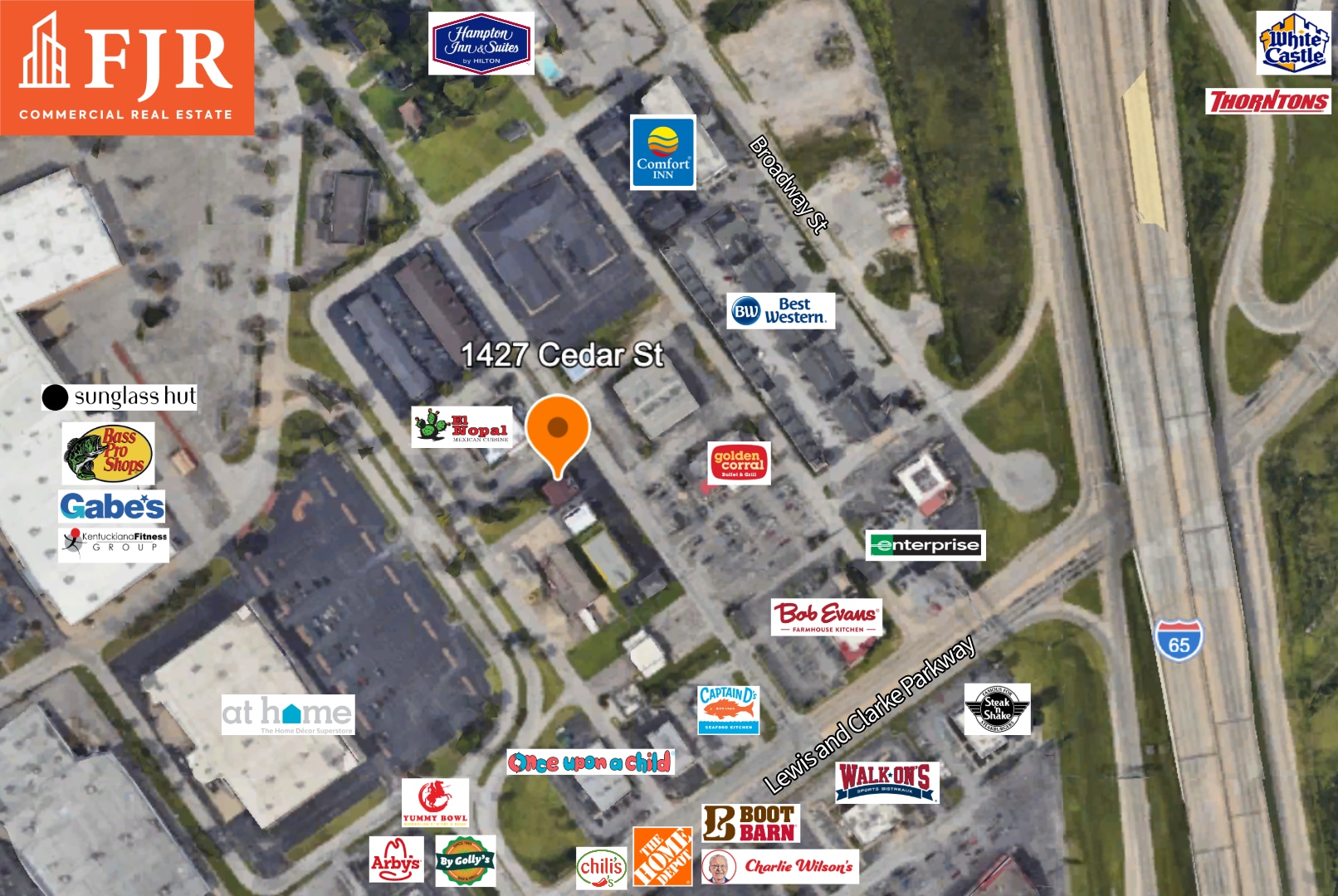 1427 Cedar St, Clarksville, IN à louer Carte- Image 1 de 2