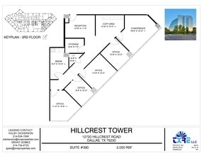 12720 Hillcrest Rd, Dallas, TX for lease Floor Plan- Image 1 of 1