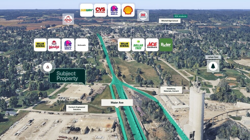 5100 S Meridian Rd, Mitchell, IN à vendre - Photo du bâtiment - Image 2 de 3