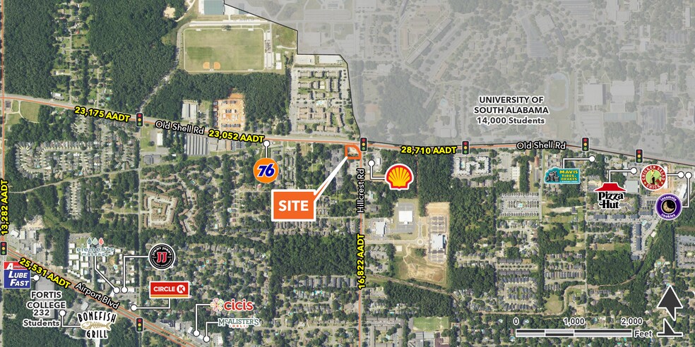 6401 Old Shell Rd, Mobile, AL à vendre - Photo du bâtiment - Image 2 de 2