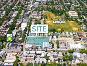 2424 W Touhy Ave, Chicago, IL - Aerial  map view