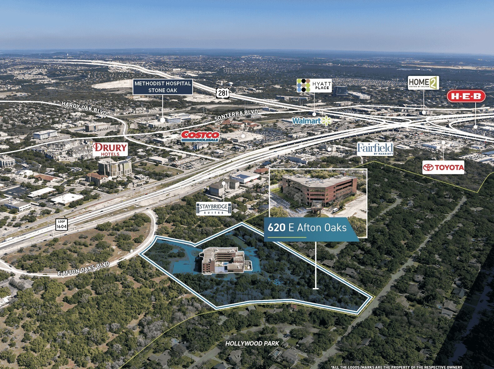 620 E Afton Oaks Blvd, San Antonio, TX à vendre Aérien- Image 1 de 1