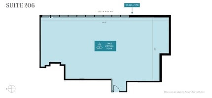 11130 NE 10th St, Bellevue, WA à louer Plan d’étage- Image 2 de 2