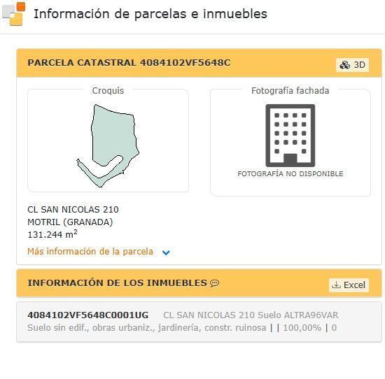 Terrain dans Motril, Granada à vendre Plan de site- Image 1 de 4