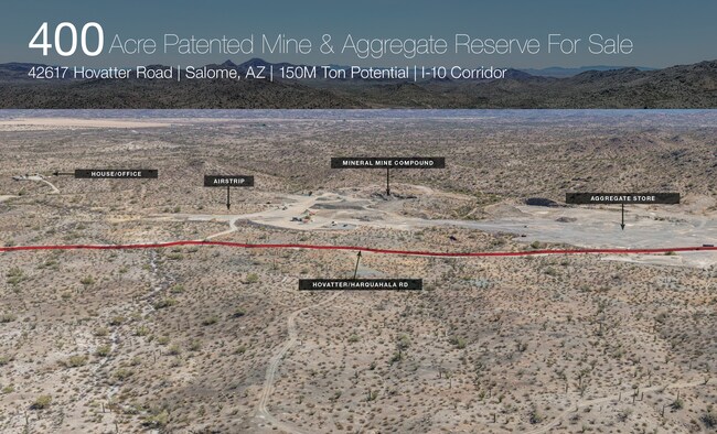Plus de détails pour 42617 Hovatter Rd, Salome, AZ - Terrain à vendre