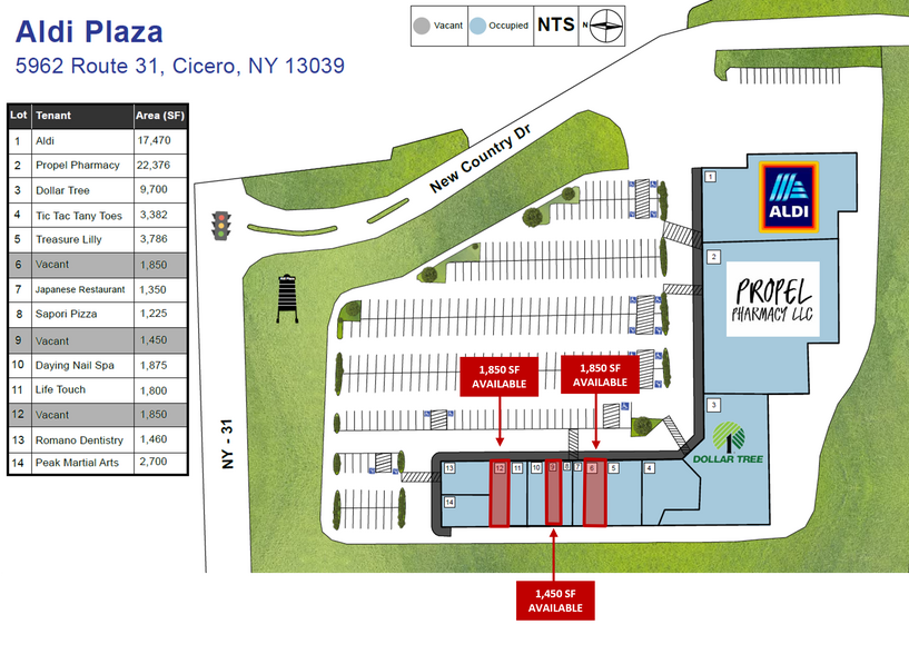 5962-5964 State Route 31, Cicero, NY à louer - Photo du bâtiment - Image 2 de 4