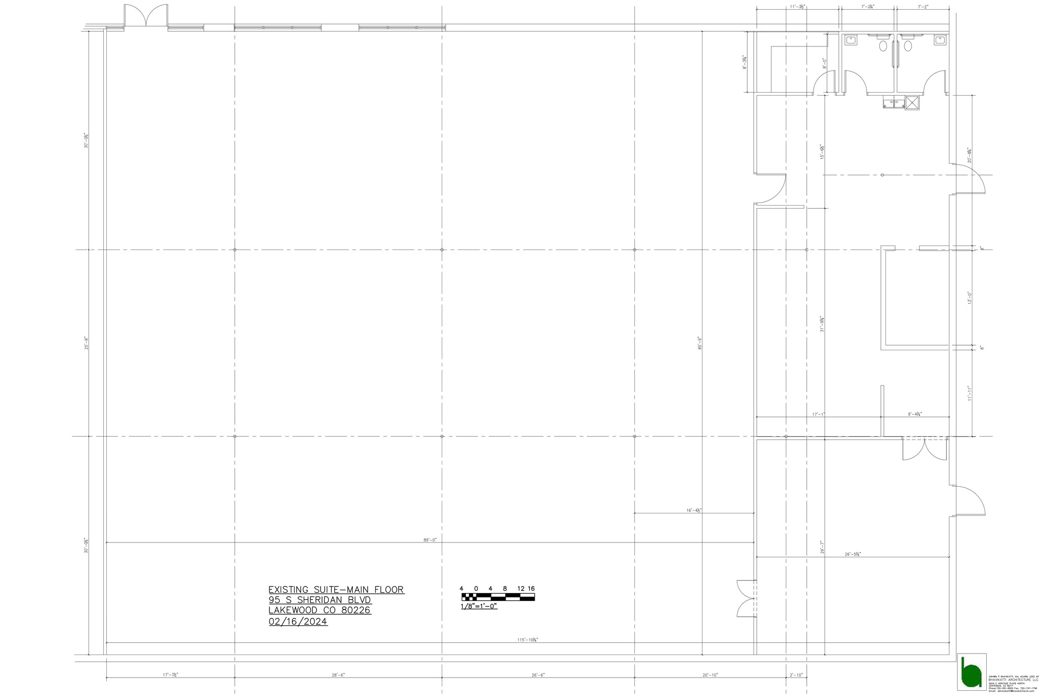 95 S Sheridan Blvd, Lakewood, CO à louer Plan de site- Image 1 de 7