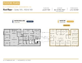 8110 Timberlake Way, Sacramento, CA for lease Interior Photo- Image 1 of 2