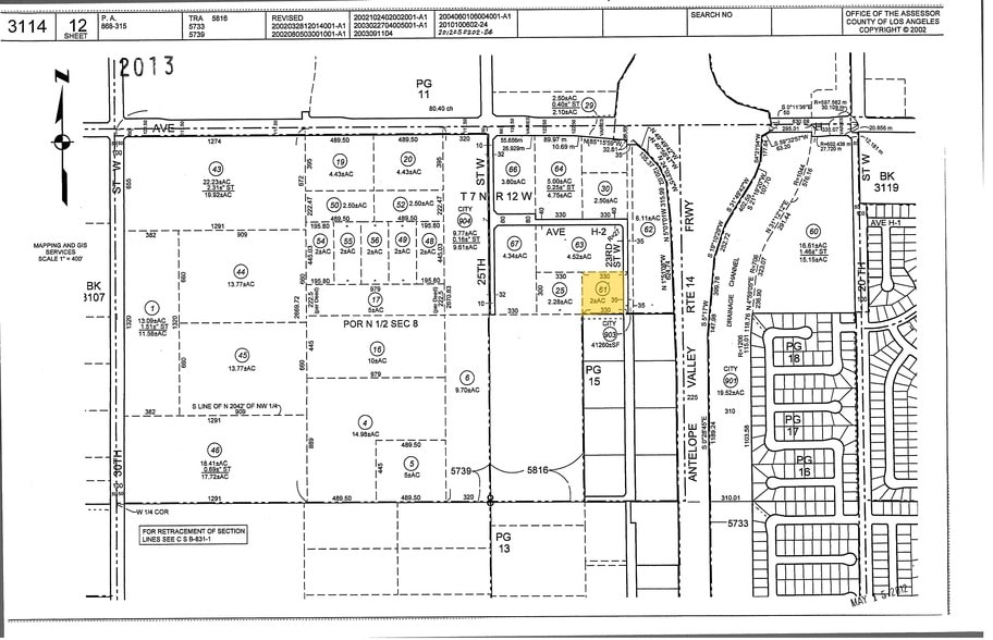 23rd W Avenue H 4, Lancaster, CA à vendre - Plan cadastral - Image 2 de 2
