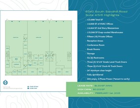 6320 S Sandhill Rd, Las Vegas, NV for lease Floor Plan- Image 2 of 2