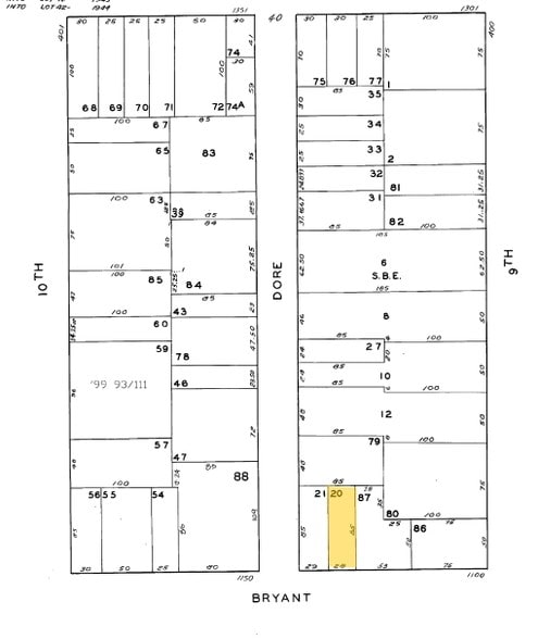 1112 Bryant St, San Francisco, CA for lease - Plat Map - Image 2 of 27