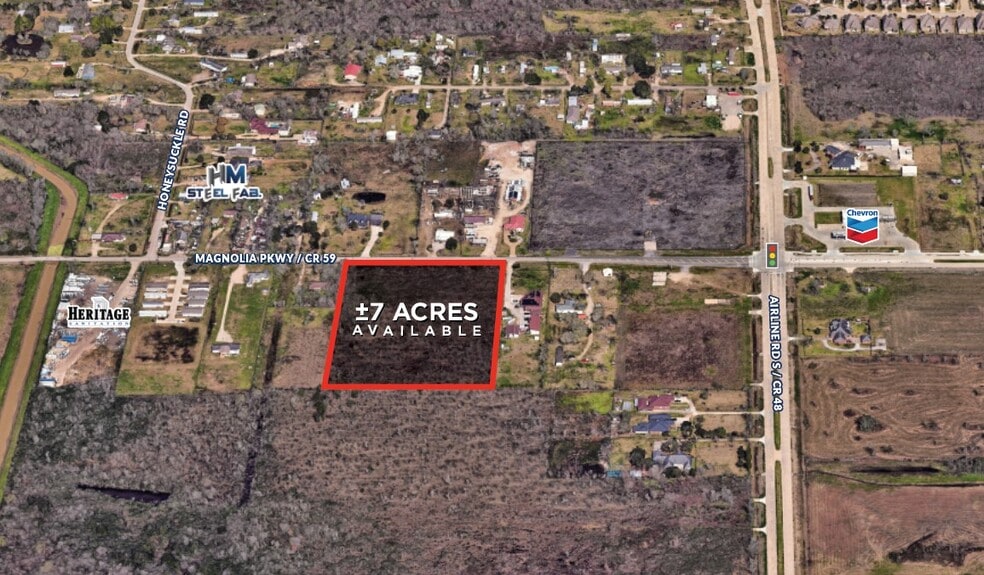 County Road 59, Pearland, TX for sale - Aerial - Image 1 of 2