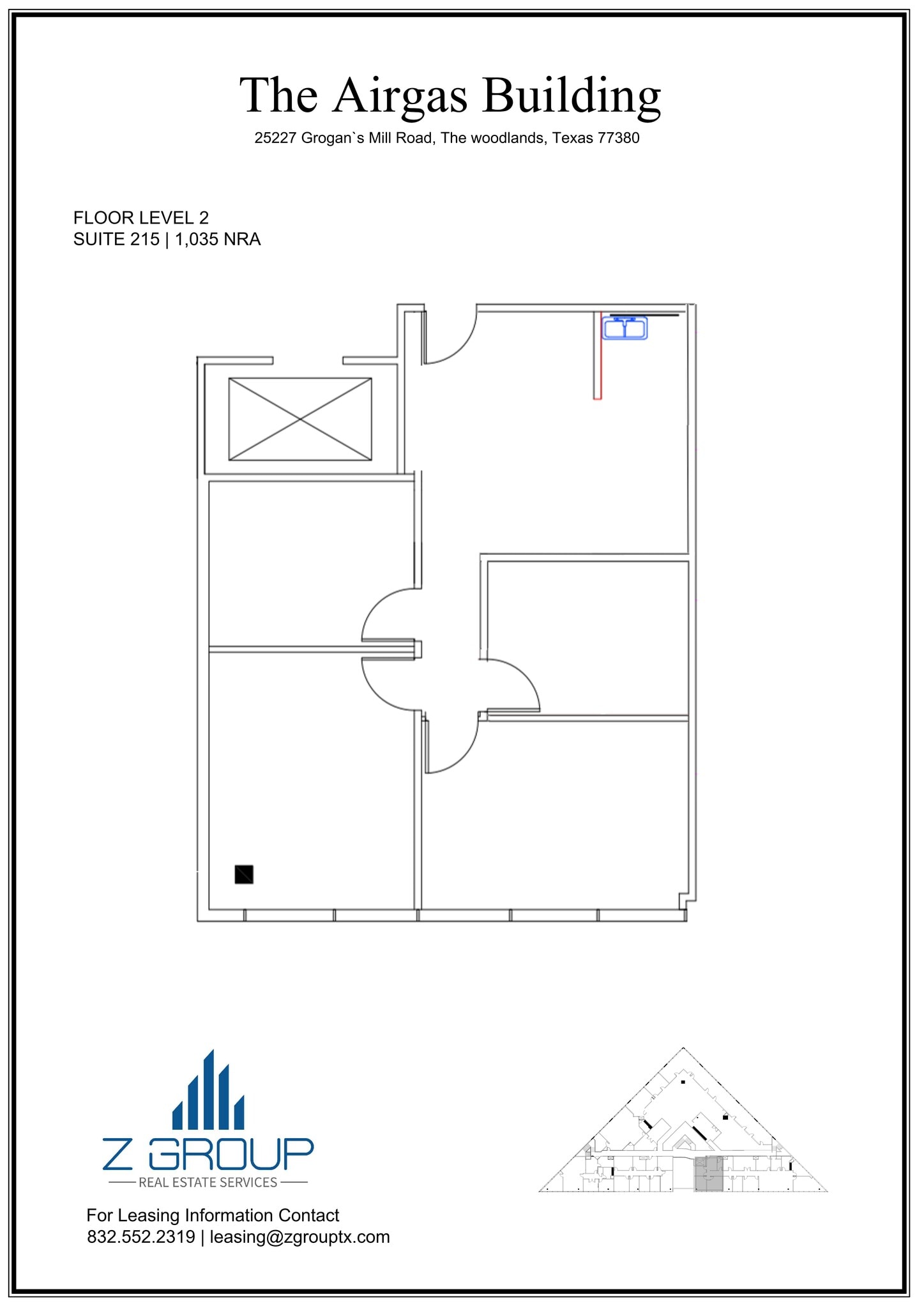 25227 Grogans Mill Rd, The Woodlands, TX à louer Plan de site- Image 1 de 1