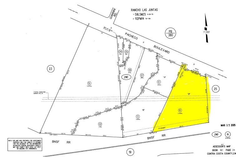 4036 Pacheco Blvd, Martinez, CA à louer - Plan cadastral - Image 3 de 3