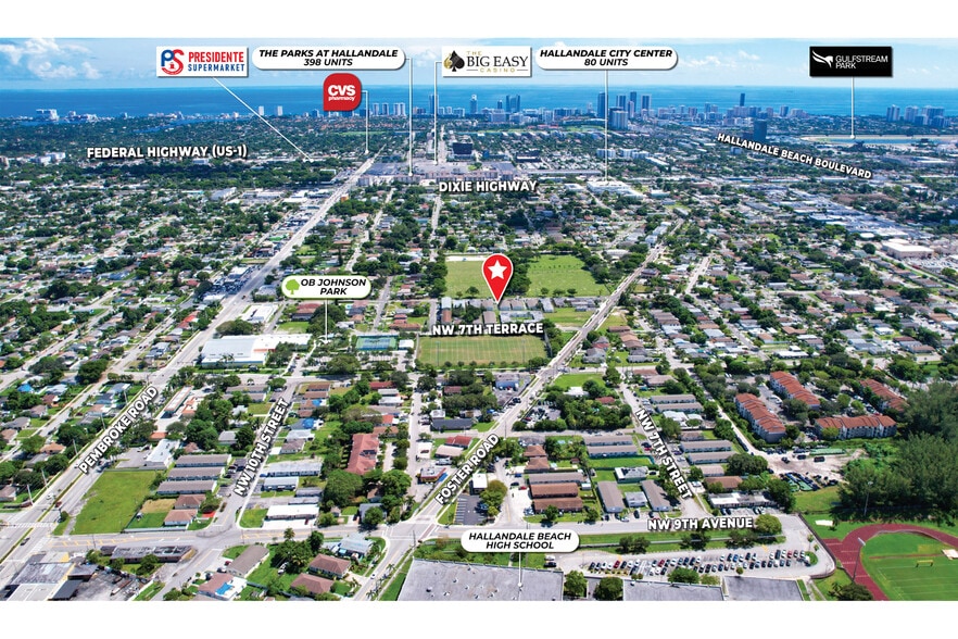 725-809 NW 7th Ave, Hallandale Beach, FL à vendre - Photo du bâtiment - Image 2 de 6