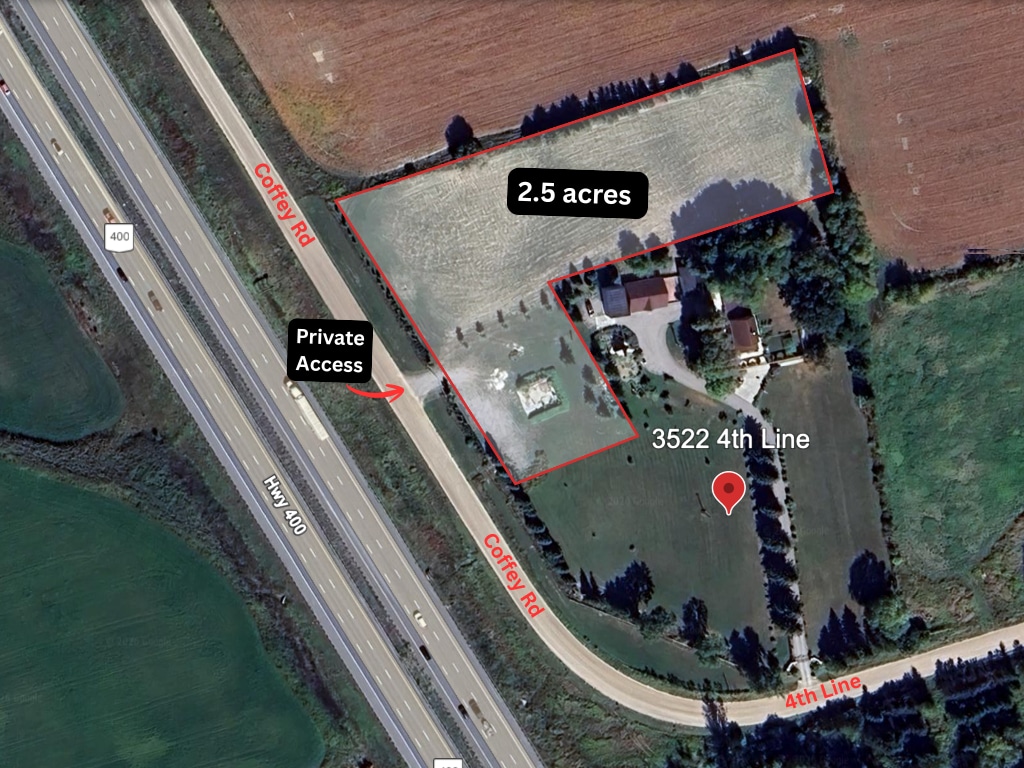 3522 Line 4, Bradford, ON for lease Aerial- Image 1 of 3