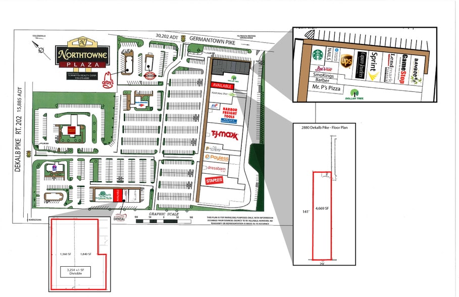 2860 Dekalb Pike, East Norriton Township, PA à louer - Plan de site - Image 3 de 7