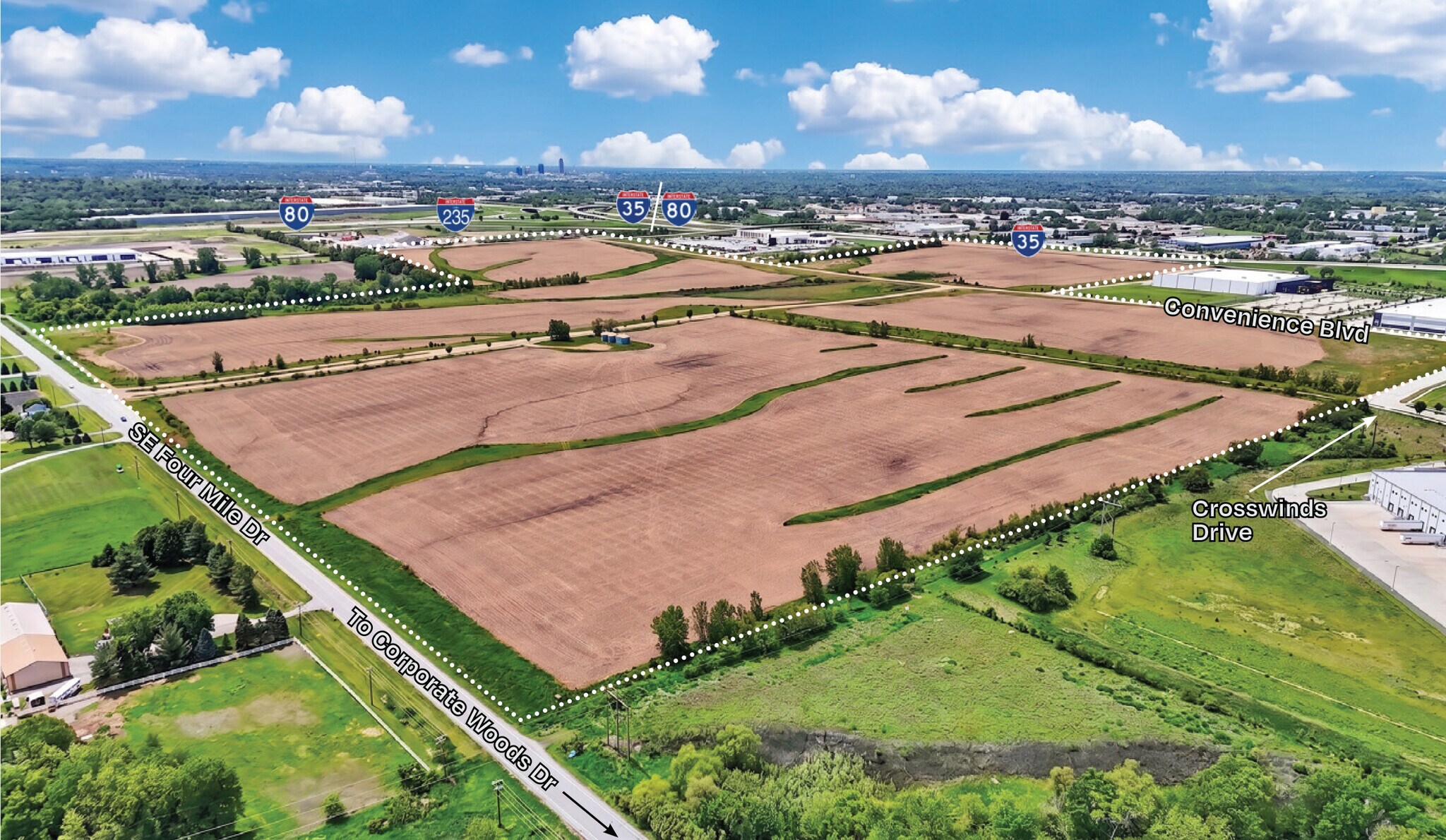 SE Four Mile Drive Dr, Ankeny, IA for sale Aerial- Image 1 of 5