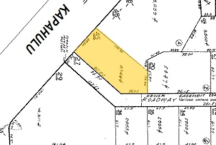 415 Kapahulu Ave, Honolulu, HI à louer - Plan cadastral - Image 3 de 7
