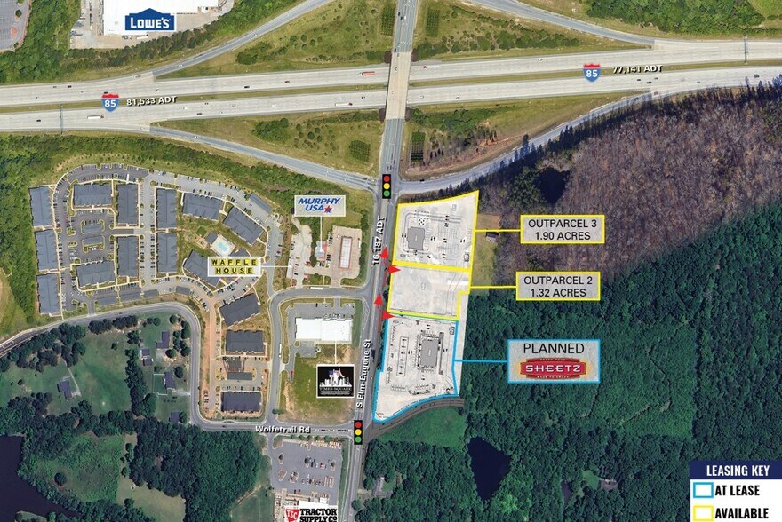 4017 Elm-Eugene st, Greensboro, NC à louer - Aérien - Image 2 de 3