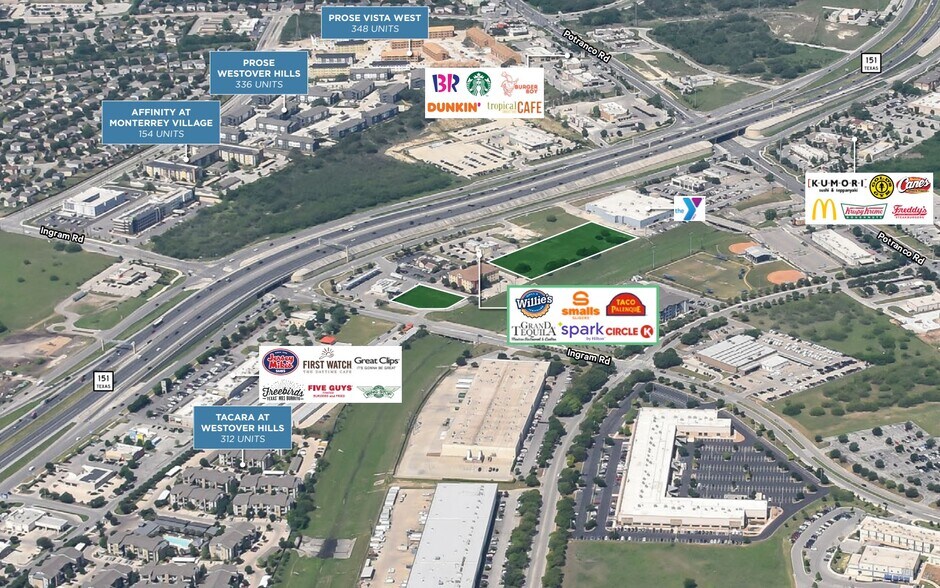 State Highway 151 & Ingram Rd, San Antonio, TX for sale - Aerial - Image 2 of 4