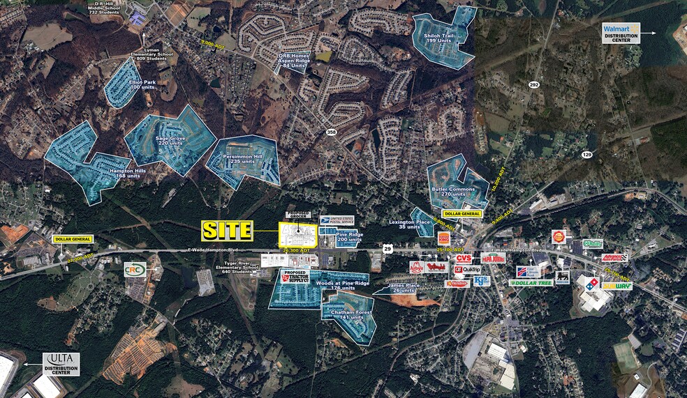 12561 Wade Hampton Boulevard, Duncan, SC à louer - Aérien - Image 2 de 4