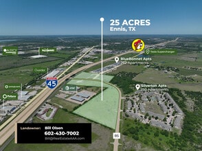 IH 45 & FM 85, Ennis, TX - Aerial  map view - Image1