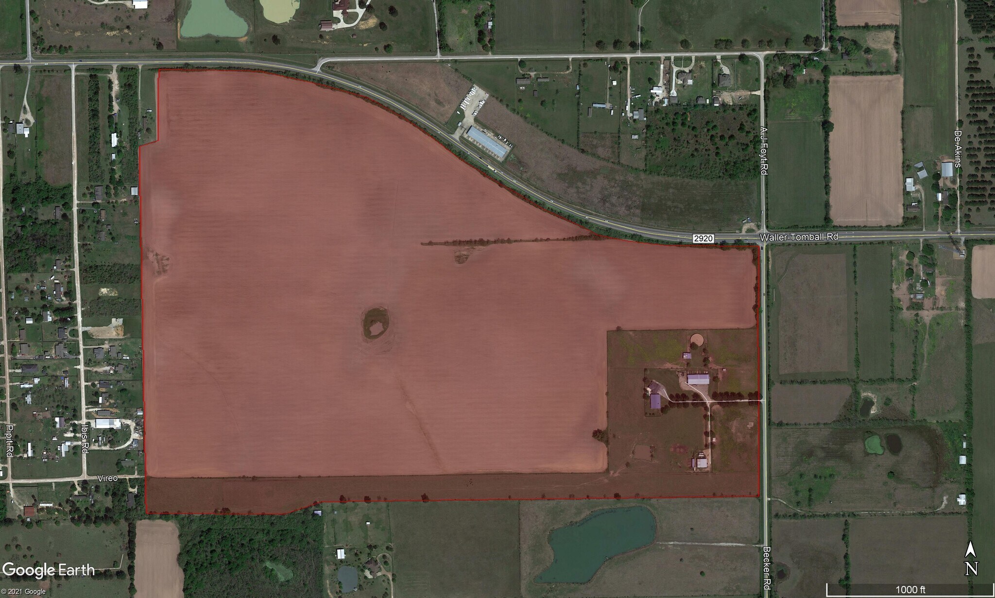 2920 @ Becker Rd, Hockley, TX à vendre Aérien- Image 1 de 2