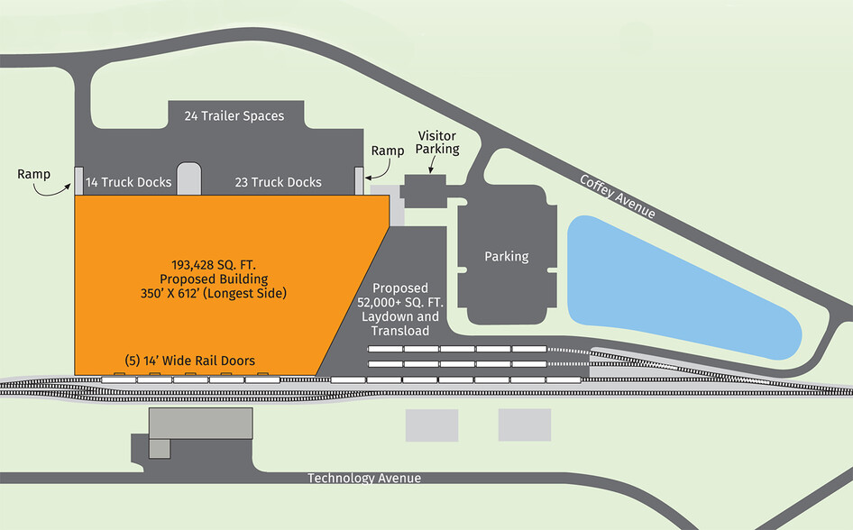 5540 Coffey Ave, Chambersburg, PA for lease - Site Plan - Image 1 of 1