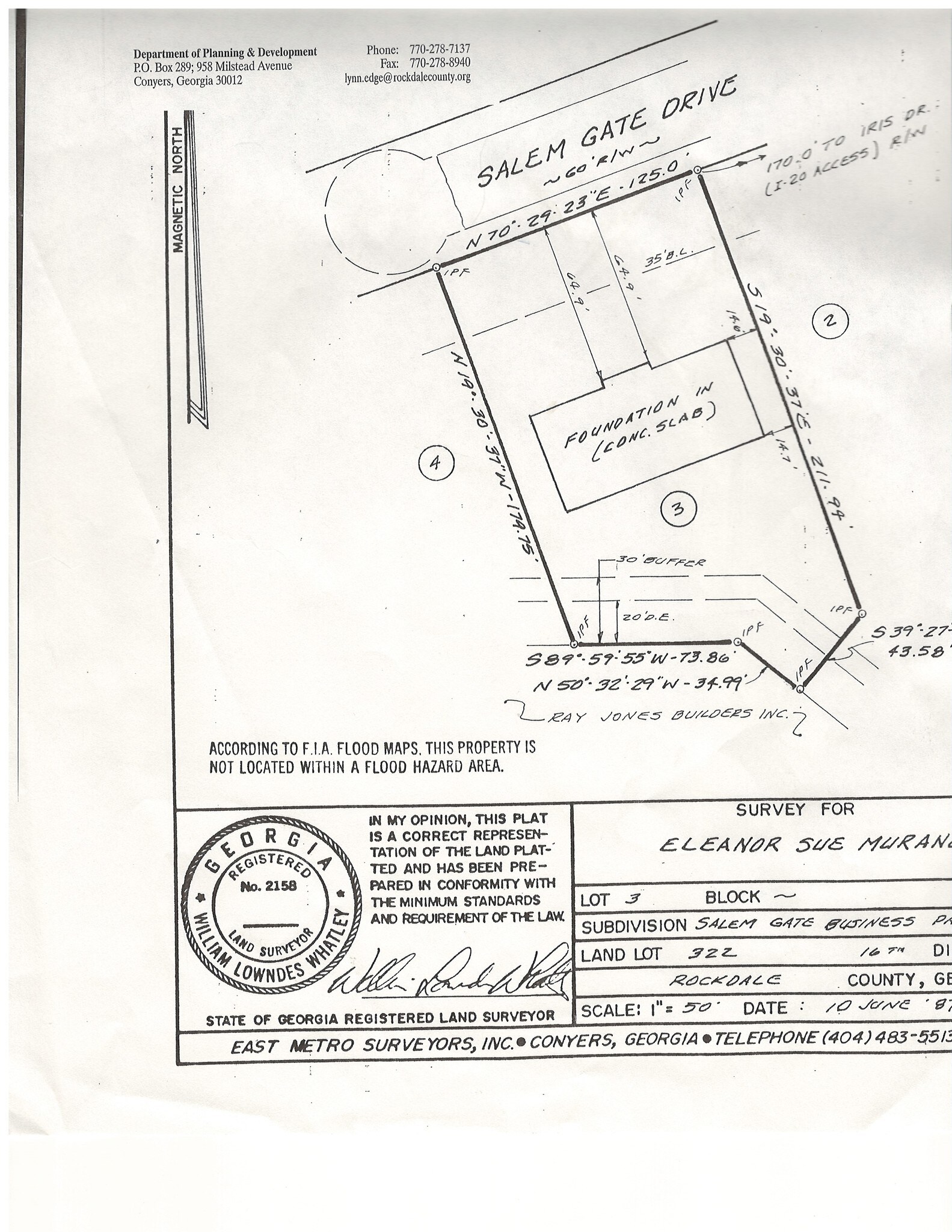 343 Salem Gate Dr SE, Conyers, GA à vendre Plan cadastral- Image 1 de 1