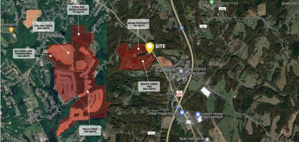 726 S Main St, Troutman, NC - Aerial  map view