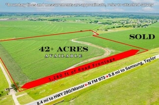 More details for 42 Acres on FM 973 N @ Cameron Rd, Coupland, TX - Land for Sale