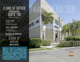 7440 SW 50th Ter, Miami FL - Warehouse