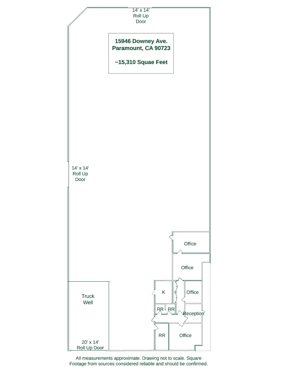15930-15962 Downey Ave, Paramount, CA for lease Floor Plan- Image 1 of 2
