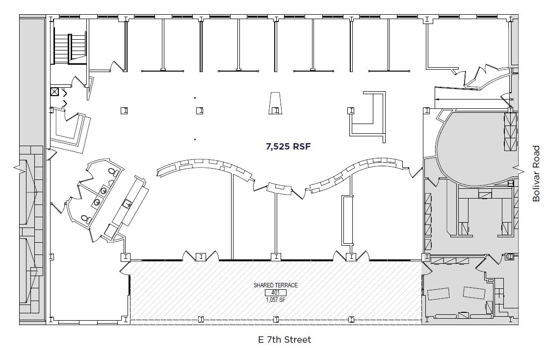 737 Bolivar Rd, Cleveland, OH for lease Floor Plan- Image 1 of 1
