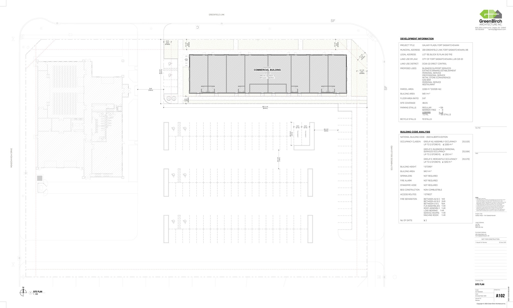 200 Greenfield link, Fort Saskatchewan, AB for lease Site Plan- Image 1 of 1