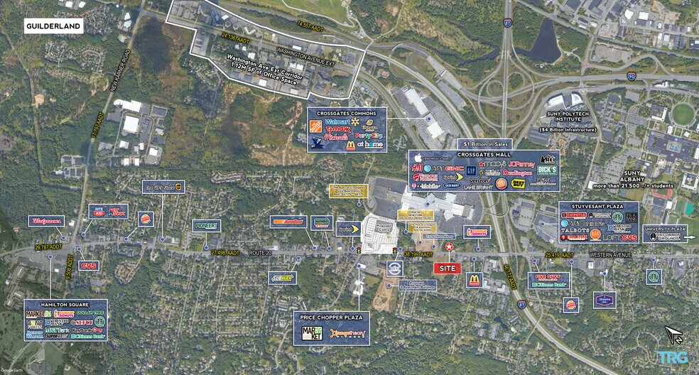 1617 Western Ave, Albany, NY à louer - Aérien - Image 3 de 3