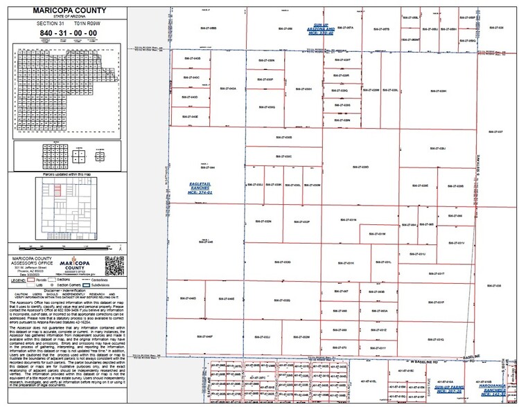 South 539th Ave, Tonopah, AZ à vendre - Plan cadastral - Image 3 de 3