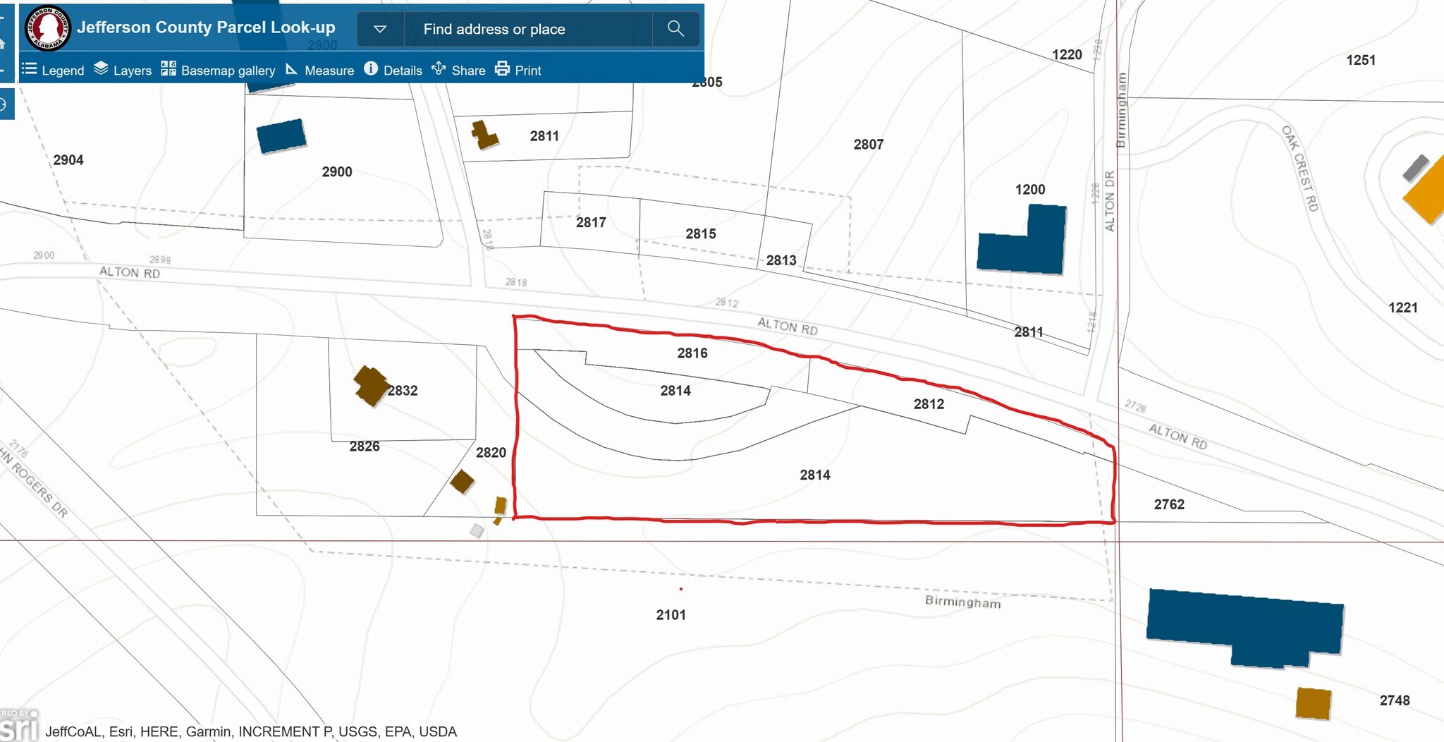 2804 Alton Road Rd, Birmingham, AL for lease Plat Map- Image 1 of 4