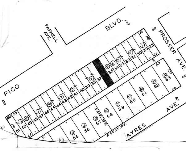 10586 W Pico Blvd, Los Angeles, CA à vendre - Plan cadastral - Image 1 de 1