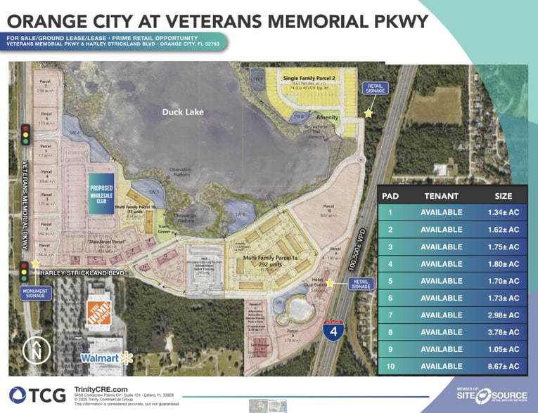 NEQ VETERANS MEMORIAL PKWY, Orange City, FL à vendre - Aérien - Image 2 de 2